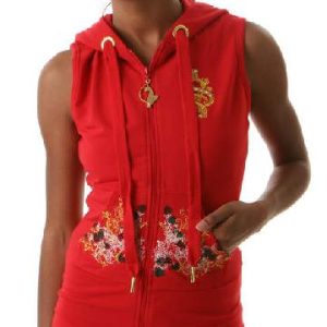 Embroidered Zip Hoodie by Baby Phat